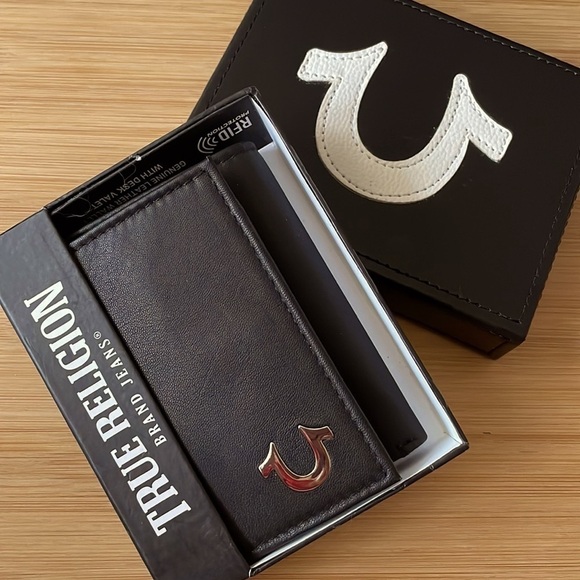 Brand New True Religion Genuine Leather Black Men’s Kincaid Wallet w/ Desk Valet - Picture 16 of 16